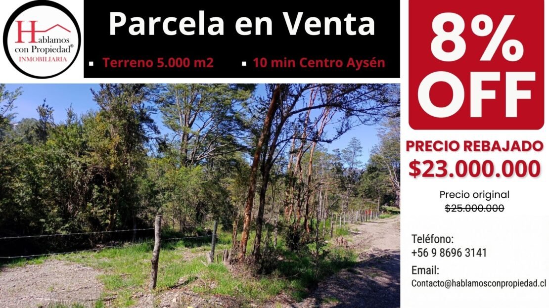 parcela cerca de aysen
