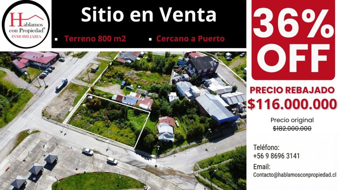 sitio en venta puerto chacabuco