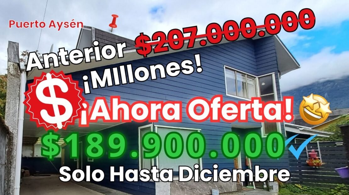casa oferta en aysen